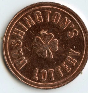 Token de lotería: bronce de aluminio de Washington - Imagen 1 de 2
