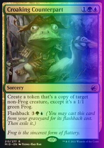 MTG Croaking Counterpart (215/553) Innistrad Midnight Hunt NM FOIL | eBay