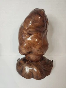 Old Wood Burl Unknown Origin 11" Tall 6" Wide Lamp Base Predrilled - Picture 1 of 6