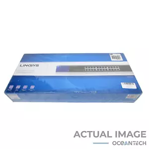 New Linksys SE3024 24-Port Unmanaged Ethernet Network Switch Sealed - Picture 1 of 4