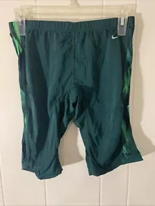Nike Kompressionsshorts Spandex Schwimmen Tauchen Leichtathletik grün Vintage 80er 90er Herren 34 - Bild 1 von 6