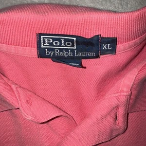 Ralph Lauren Polo Shirt Adult Size XL Pink Short Sleeve Blue Pony Mens - Picture 1 of 6