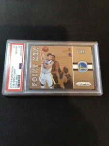 Stephen Curry ~ 2015 Panini Prizm POINT MEN ~ PSA 10 gema COMO NUEVO - Imagen 1 de 2