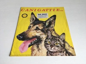 ALBUM DI FIGURINE CANI GATTI E… EDIZIONI EDI OLIMPIA 1976 VUOTO (CON 4 FIGURINE) - Picture 1 of 2