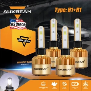 Fit for VW Beetle 1998-2005 AUXBEAM H1+H1 LED Headlight Bulbs High Low Beam Kit - Picture 1 of 12