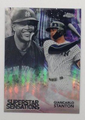 2018 Topps Chrome Superstar Sensations Refractor Giancarlo Stanton #SS-13 - Image 1 of 4