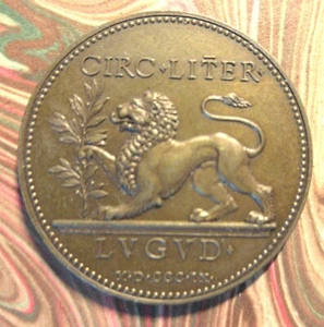 FRANCE- 1809 -LION HOLDING A LAUREL BRANCH- LYRA -SUPERB COPPER - Picture 1 of 2