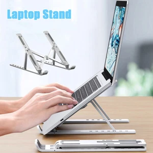 Adjustable Laptop Stand Riser Foldable Laptop Holder for Desk 10-17" Laptops UK - Picture 1 of 6