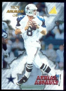 1995 Pinnacle Aerial Assault Troy Aikman HOF Football Insert Card NFL Cowboys - Picture 1 of 1