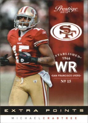 2012 Prestige Extra Points Gold #171 Michael Crabtree - NM-MT - Image 1 of 2