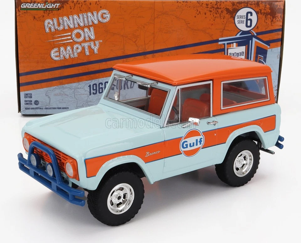 1/24 GREENLIGHT - FORD USA - BRONCO OPEN GULF 1966 85071 - Immagine 1 di 1