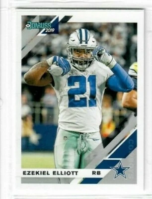 EZEKIEL ELLIOTT 2019 Donruss Football BASE Photo Variation SP #75V COWBOYS  - Image 1 of 2