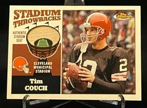 2001 Topps Finest Stadium Throwbacks #FS-TC Tim Couch Stadium Seat Relic - Picture 1 of 2