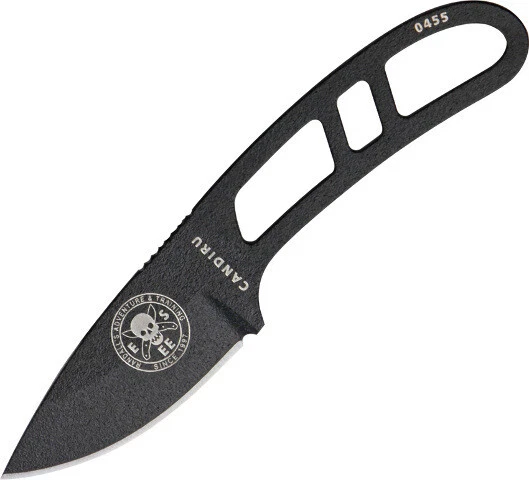 ESEE Candiru Series Black Knife CAN-B 5 1/8" overall. 2" black finish high carbo - Image 1 of 1
