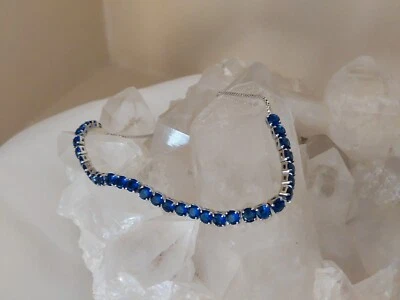 Pulseira de cristal azul escuro - Imagem 1 de 4