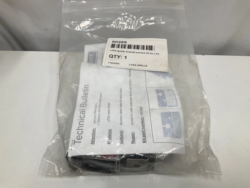 90289 Lynx Grills Pizza Oven Igniter Bracket Service Kit For LTO - Image 1 of 3