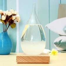 AU Water Drop Shaped Weather Forecast Crystal -Storm Glass Bottle Home Decor