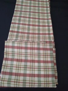 Waverly Curtain 1- Panel Lined 84"Long Plaid  Multicolor Red Green Beige  - Picture 1 of 5