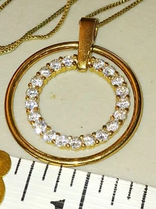Collar vintage, círculos dobles, FAS 925. Usado - Imagen 1 de 8