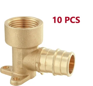 EFIELD 10 PCS PEX-A Expansion Fitting 3/4" PEX X 3/4" Female NPT Drop Ear Elbow - Picture 1 of 3
