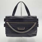 Marc by Marc Jacobs Top of the Chain Workwear Black Leather Handbag Satchel Bag