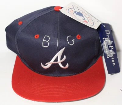 Nuevo sombrero con etiquetas años 90 vintage Atlanta Braves Snapback BIG A Drew Pearson Snapback Foto 1 de 4