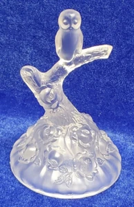 Vintage Fenton Milchglas Eule Baum Zweig Ring Halter - Bild 1 von 5