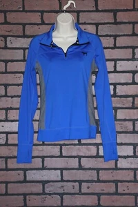 VS Pink Ultimate 1/4 Zip Blue Lightweight Pullover | Blue | Size XS - Picture 1 of 5