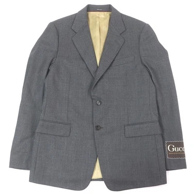 Excellent GUCCI tailored jacket Single Blazer gray wool mens 50 625378 - Image 1 of 4