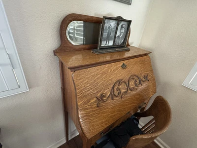 escritorio secretaria antiguo Foto 1 de 4