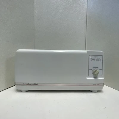 Vintage KitchenAid Classic Plus 2 Slice Long Slot Toaster KTT240 White - Tested - Image 1 of 4