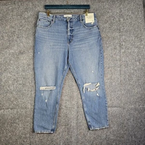 Abercrombie & Fitch Jeans Curve Love The Skinny Distressed Womens Size 33 16 NWT - Picture 1 of 15