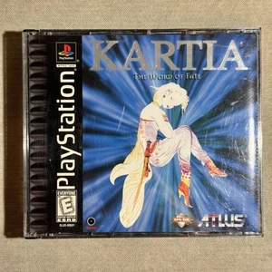 Kartia: The Word of Fate (Sony PlayStation 1, PS1 1998) Complete CIB w/ Reg Card - Picture 1 of 16