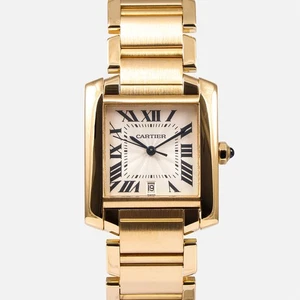 Cartier Tank Francaise 32mm x 28mm 18K Yellow Gold W50001R2 - Picture 1 of 6