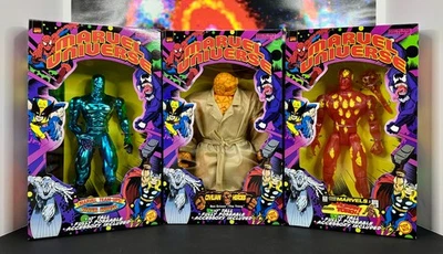 Marvel Universe 1999 Toy Biz 10 inch FANTASTIC FOUR Set of 3 PERFECT MISB - Image 1 of 4