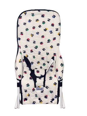 Gorila bebé vintage Kolcraft blanca y azul marino estampada: EXCELENTE ESTADO Foto 1 de 2