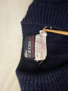 Vintage Boys Izod Navy Sweater Size 7 - Picture 1 of 6