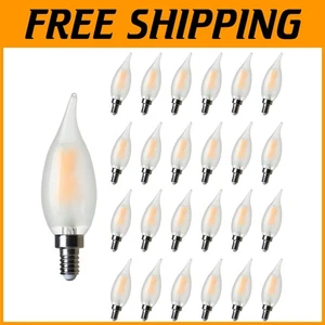 Soft White Dimmable E12 LED Candle Light Bulbs - 24 Count, Eye-Friendly Design - Picture 1 of 11