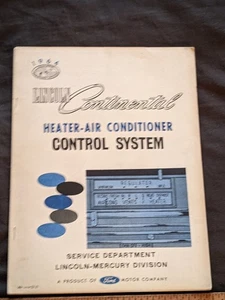 1964 Lincoln Continental Heater and air conditioning control system manual JA - Picture 1 of 6