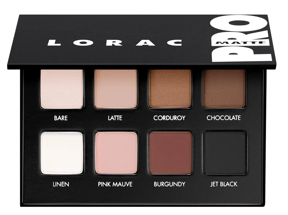 LORAC PRO Matte & Shimmer Eyeshadow Palette, Metallic High Pigmented, Mirror Com - Image 1 of 4