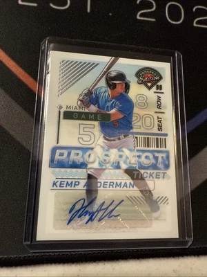 2024 Panini Prospect Edition Kemp Alderman #127 Signatures Auto Marlins - Image 1 of 4