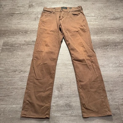 Pantalones Lucky Brand Para Hombre 30 Marrón 221 Sarga Recta Mezcla Algodón Desvanecimiento 30x32 Adulto Foto 1 de 4