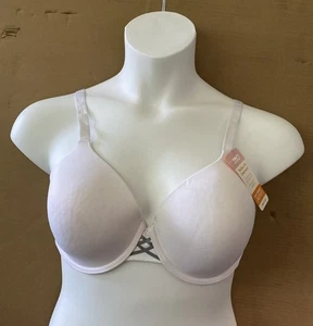 Simply Perfect Warner's Women's Underarm Smoothing Underwire Bra Size 38D White - Picture 1 of 7