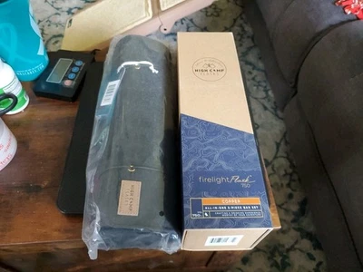 NIB - High Camp Firelight Flask Copper 750 mL w/ Magnetic Tumblers & Wool Case - Image 1 of 4