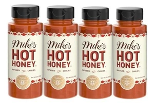 Mike's Hot Honey Sweet Heat Chili Infused 40 Fl Oz Pack of 4 Gluten Free - Picture 1 of 1