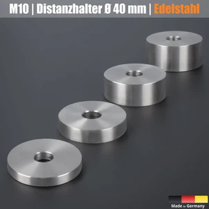 1-50 x Distanzhalter Ø 40mm Distanzhülse Abstandshalter Edelstahl L-Ø:10,5mm M10 - Bild 1 von 13