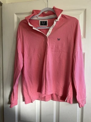 Ladies Crew Clothing Rugby Shirt - Pink Size 18 - Image 1 of 3