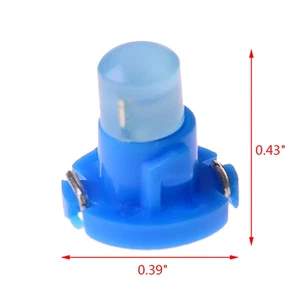 10x T3 led bulb instrument dash dashboard gauge base lamp light blue NTA YXI1 - Picture 1 of 10