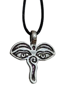 Collar con colgante de ojos de sabiduría Luz de Buda de Asia Corbata de... - Imagen 1 de 15