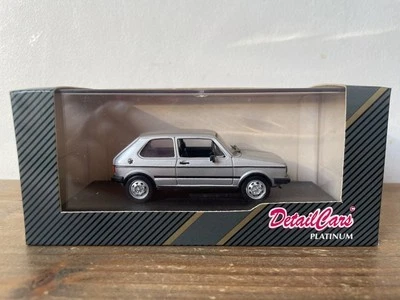 RARE DETAIL CARS PLATINUM VOLKSWAGEN VW GOLF MK1 MODEL CAR 1:43 Gti Driver GL - Image 1 of 4
